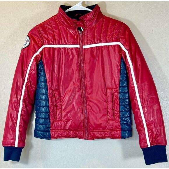 VINTAGE UNITED COLORS OF BENETTON KIDS PUFFER JACKET LARGE - Picture 1 of 14
